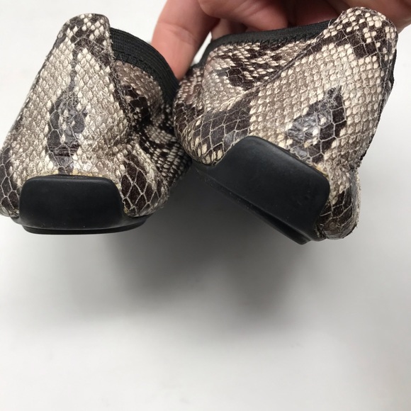 Cole Haan Ballet Flats Snakeskin Elastic Pattern - Picture 7 of 12